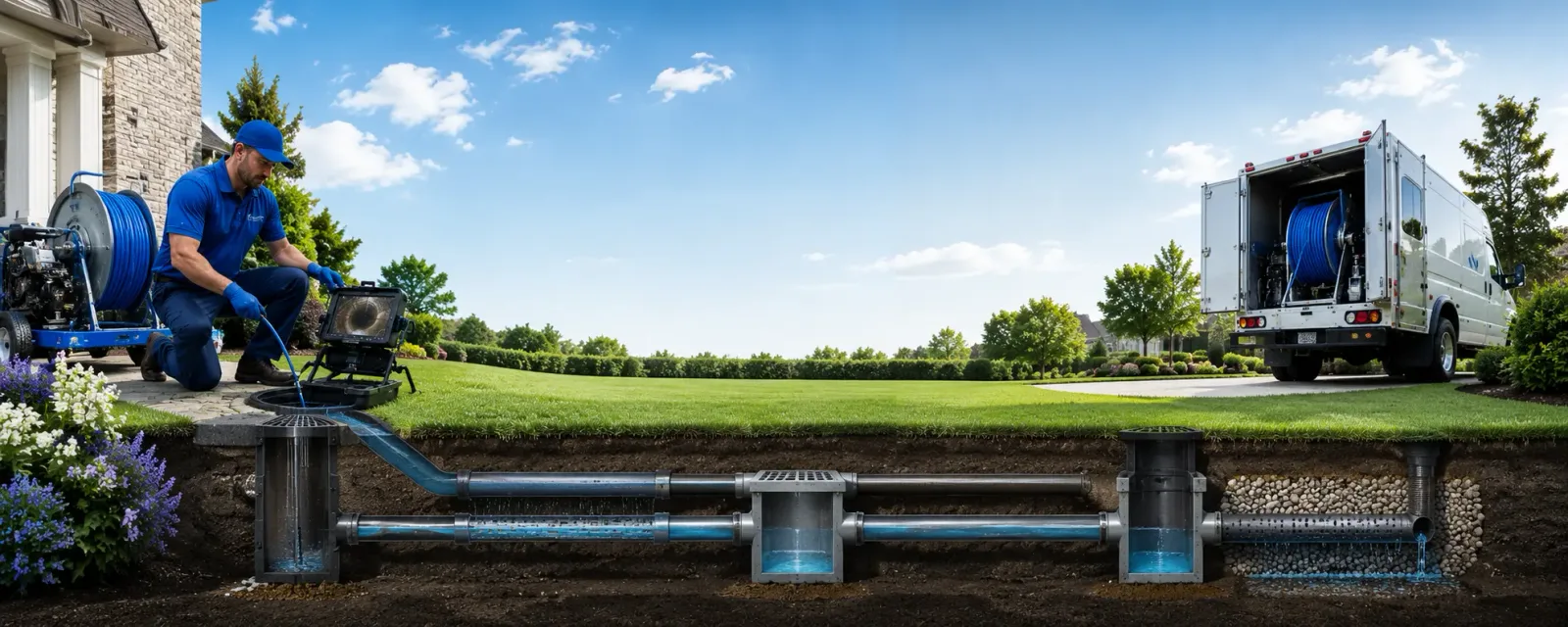 Outdoor drain cleaning information for Edgerton, MO